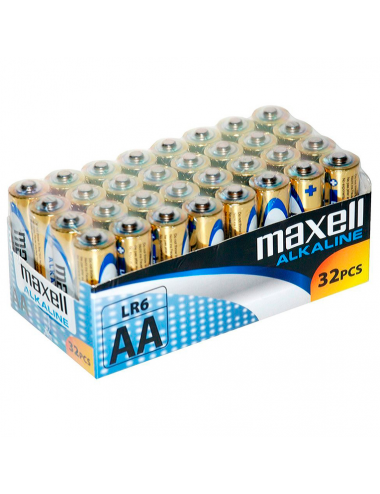 Sextoys - Accessoires - PACK MAXELL PILE ALCALINA AA LR6 * 32 UDS - Maxell