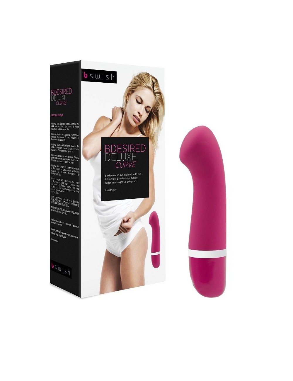 Sextoys - Jeux coquins - BDESIRD DELUXE CURVE ROSE - B Swish Sextoys - Jeux coquins - BDESIRD DELUXE CURVE ROSE - B Swish