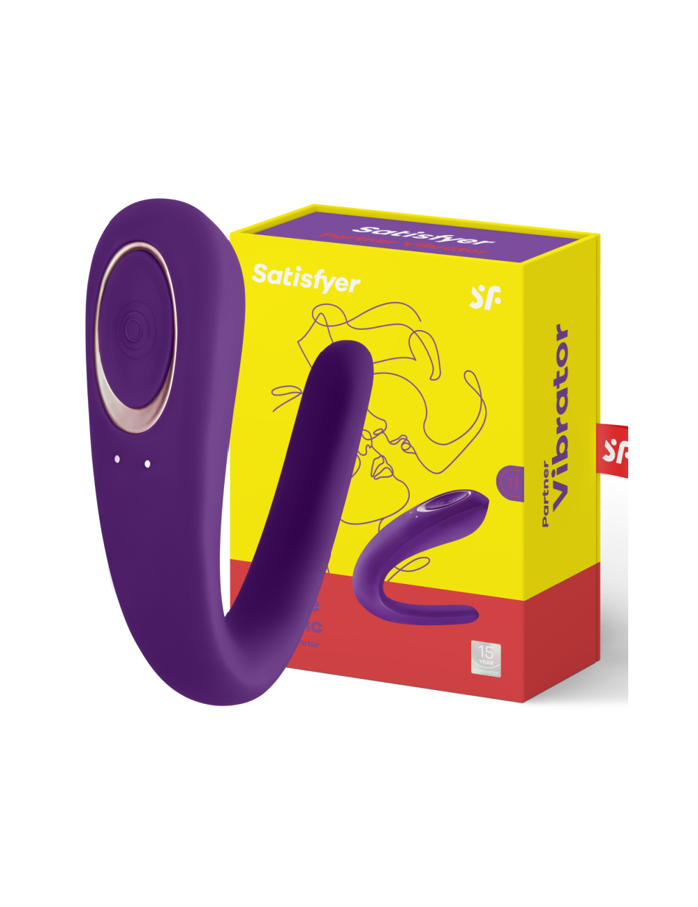 Sextoys - Vibromasseurs - PARTNER TOY VIBRATOR STIMULANT LES DEUX PARTENAIRES - SATISFYER PARTNER