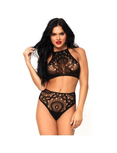 Lingerie - Ensembles de lingerie - LEG AVENUE SET 2 PIECES TOP ET CULOTTE M / L - Leg Avenue Sets