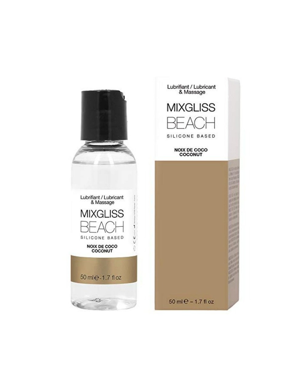 MIXGLISS BEACH LUBRIFIANT SILICONE 50 ML - Huiles de massage -