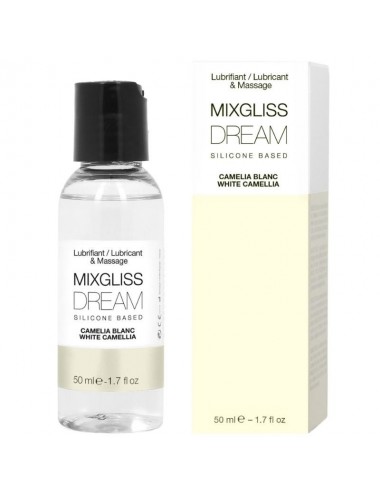 MIXGLISS DREAM LUBRIFIANT SILICONE CAMELIA BLANC 50 ML - Huiles de massage -