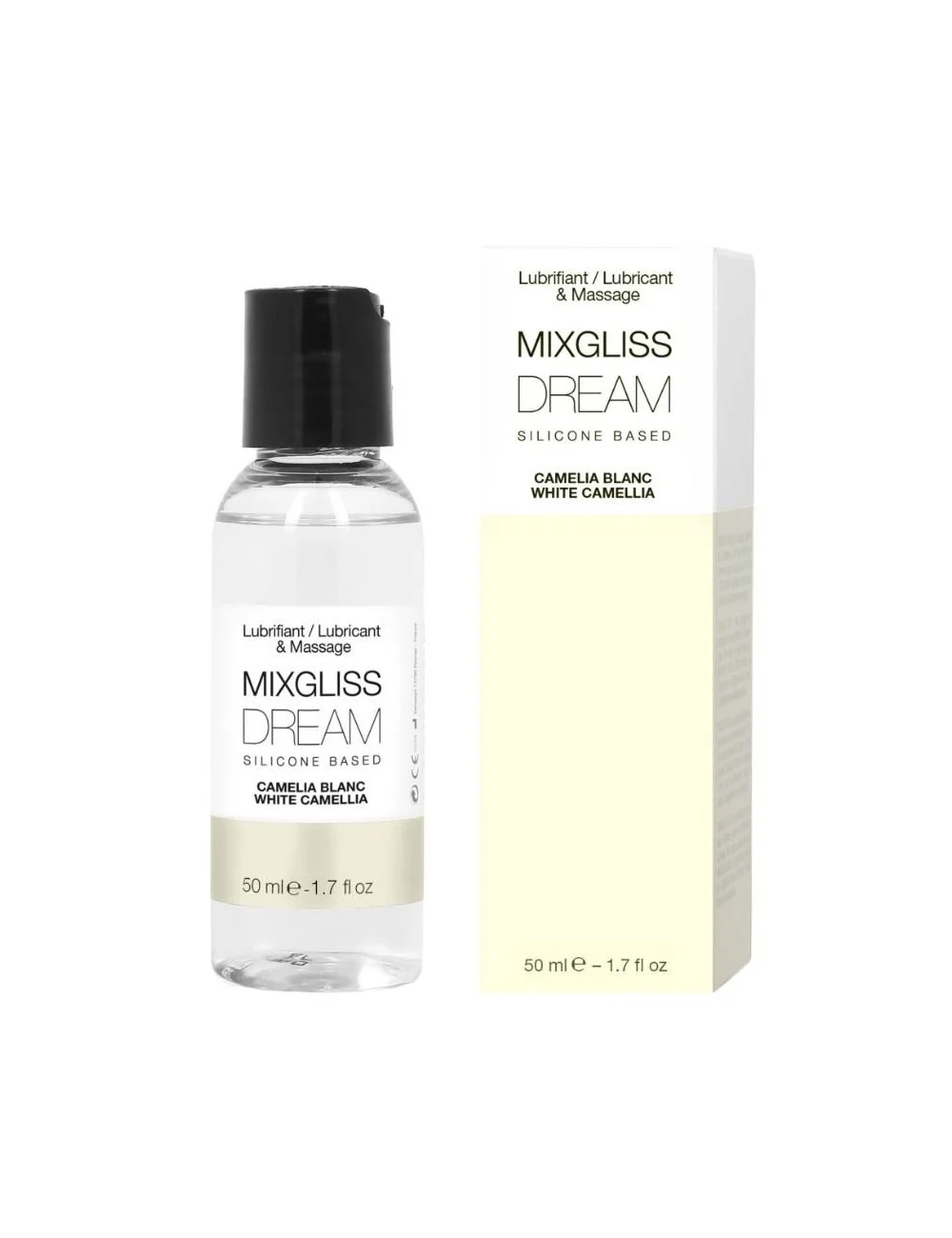 MIXGLISS DREAM LUBRIFIANT SILICONE CAMELIA BLANC 50 ML - Huiles de massage - MIXGLISS DREAM LUBRIFIANT SILICONE CAMELIA BLANC 50 ML - Huiles de massage -