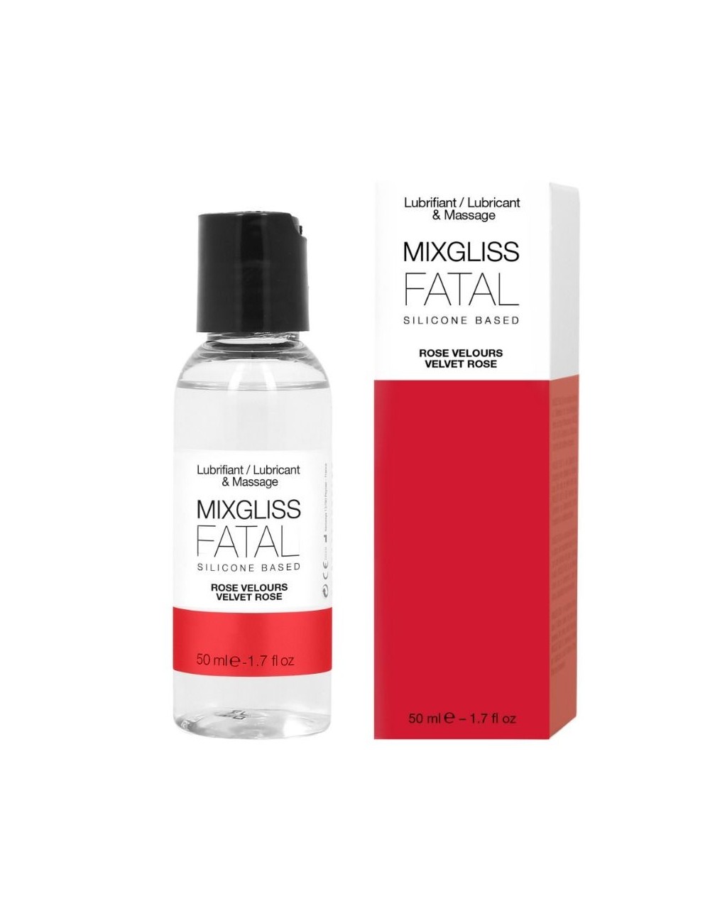 MIXGLISS FATAL SILICONE LUBRIFIANT ROSES 50 ML - Huiles de massage -