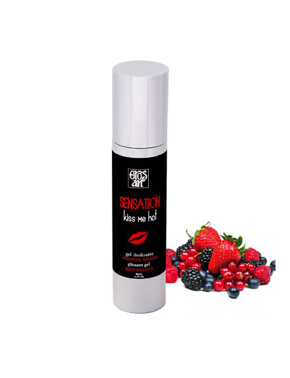 EROS SENSATTION LUBRIFIANT NATUREL FRUITS ROUGES 50ML - Lubrifiants - Eros-art