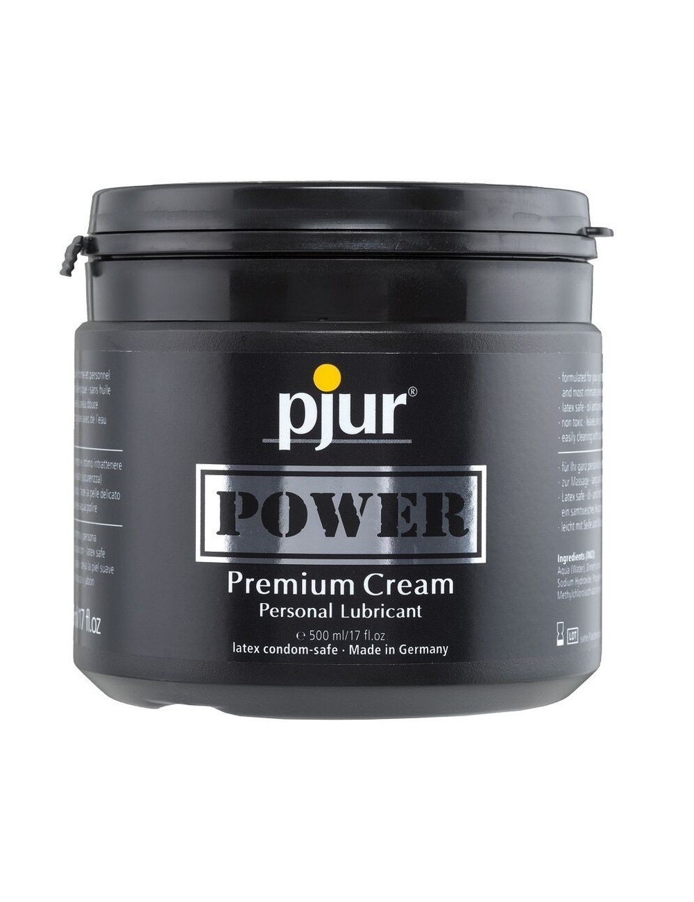 PJUR POWER PREMIUM CRÃME LUBRIFIANT 500 ML - Huiles de massage - Pjur