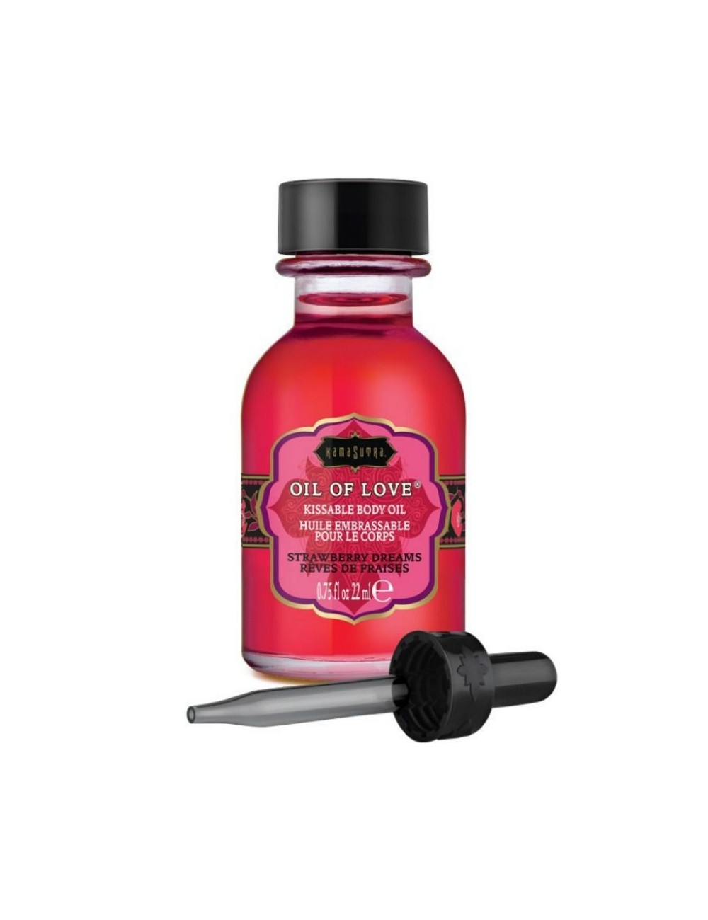 KAMASUTRA KISSABLE OIL OF LOVE FOREPLAYS STRAWBERRY DREAMS 22 ML - Lubrifiants - Kamasutra Cosmetics