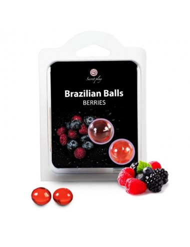 Sextoys - Jeux coquins - BALLES BRÃSILIENNES FRUITS DE LA FORÃT SET 2 BALLS - Secretplay Cosmetic