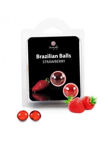 Sextoys - Boules de Geisha - BALLES BRÃSILIENNES FRAISES SET 2 BALLS - Secretplay Cosmetic