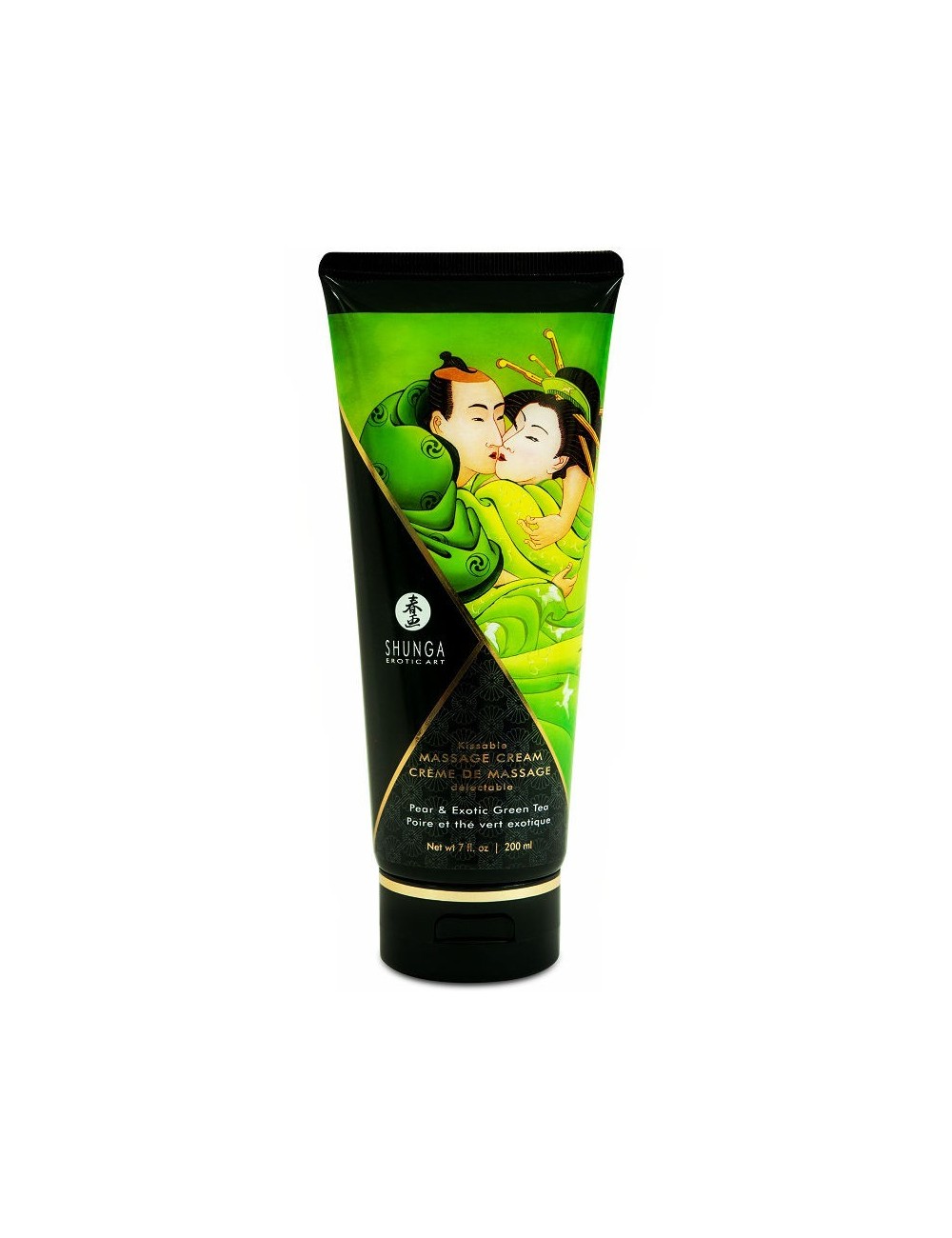 SHUNGA MASSAGE CREAM KISSABLE POIRE ET THÃ VERT EXOTIQUE 200ML - Huiles de massage - Shunga Massage Cream SHUNGA MASSAGE CREAM KISSABLE POIRE ET THÃ VERT EXOTIQUE 200ML - Huiles de massage - Shunga Massage Cream