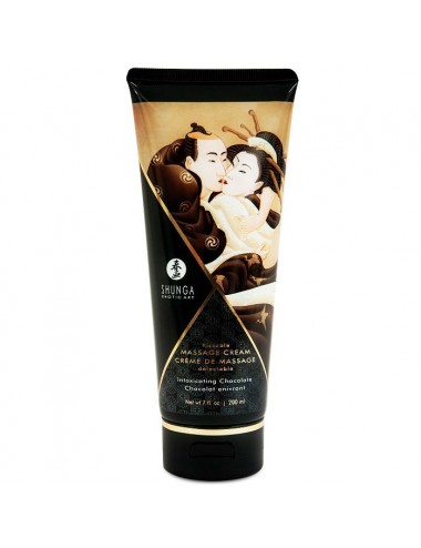 SHUNGA MASSAGE CREAM KISSABLE CHOCOLAT 200ML - Huiles de massage - Shunga Massage Cream