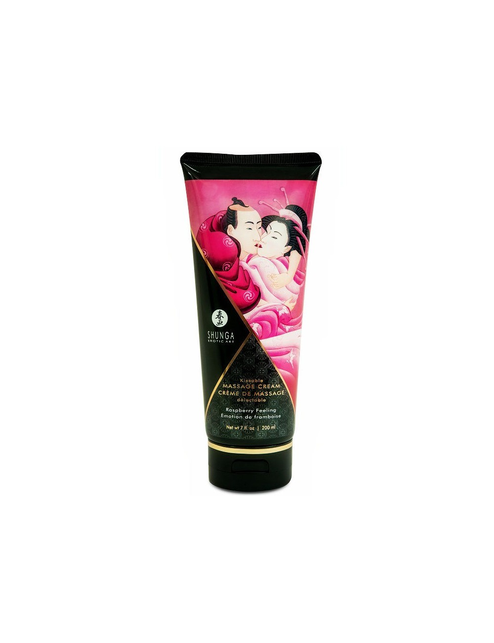 SHUNGA MASSAGE CREAM KISSABLE FRAMBOISE EMOTION 200ML - Huiles de massage - Shunga Massage Cream