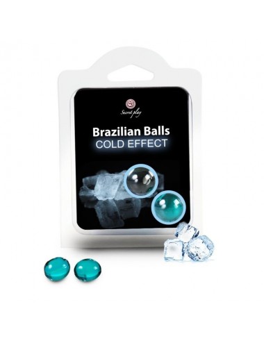 Sextoys - Jeux coquins - BALLES BRÃSILIENNES EFFET FROID 2 UNITES - Secretplay Cosmetic