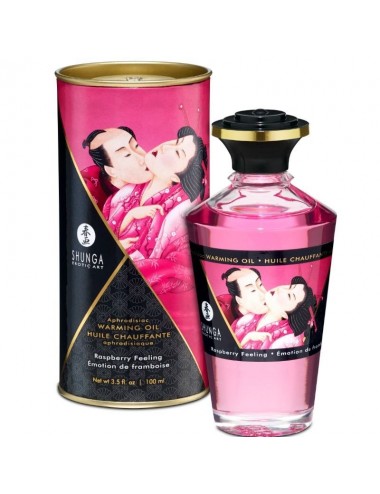 SHUNGA APHRODISIAQUE HUILE RÃCHAUFFANTE FRAMBOISE 100 ML - Aphrodisiaques - Shunga Oils