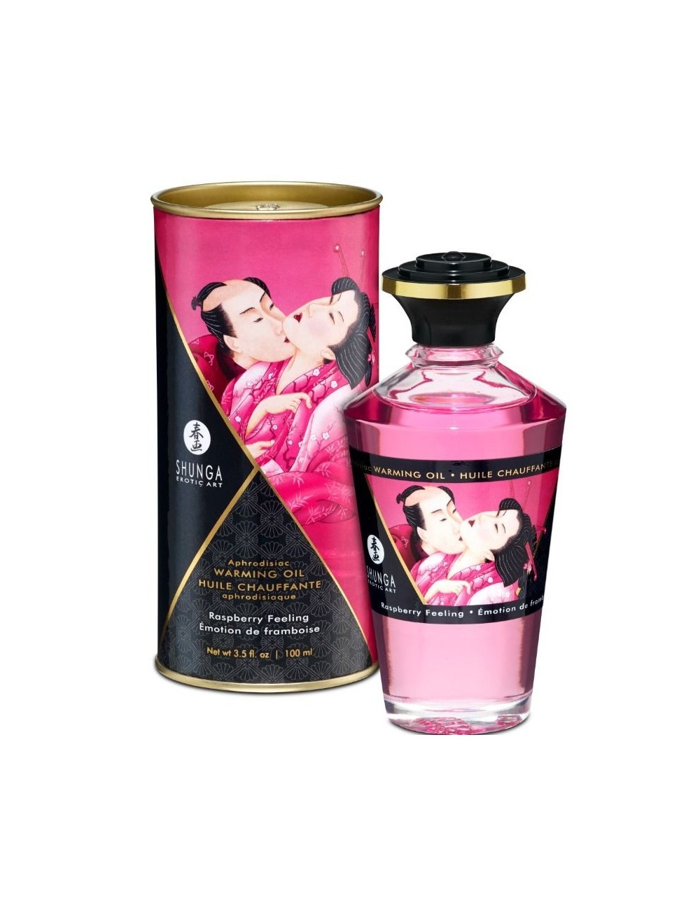 SHUNGA APHRODISIAQUE HUILE RÃCHAUFFANTE FRAMBOISE 100 ML - Aphrodisiaques - Shunga Oils