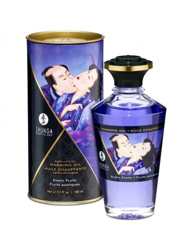 SHUNGA APHRODISIAQUE HUILE RÉCHAUFFANTE FRUITS EXOTIQUES 100 ML - Huiles de massage - Shunga Oils