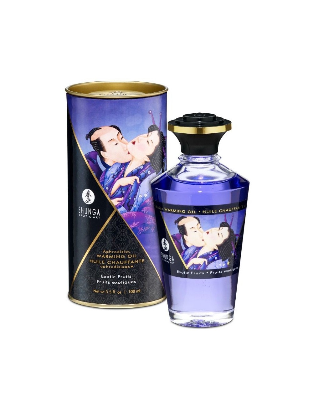 SHUNGA APHRODISIAQUE HUILE RÉCHAUFFANTE FRUITS EXOTIQUES 100 ML - Huiles de massage - Shunga Oils SHUNGA APHRODISIAQUE HUILE RÉCHAUFFANTE FRUITS EXOTIQUES 100 ML - Huiles de massage - Shunga Oils