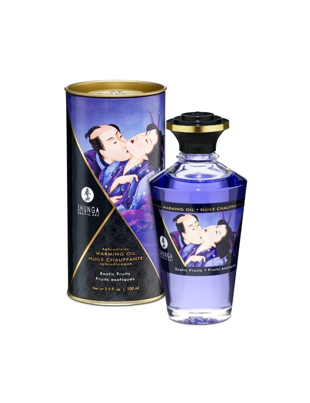 SHUNGA APHRODISIAQUE HUILE RÉCHAUFFANTE FRUITS EXOTIQUES 100 ML - Huiles de massage - Shunga Oils SHUNGA APHRODISIAQUE HUILE RÉCHAUFFANTE FRUITS EXOTIQUES 100 ML - Huiles de massage - Shunga Oils