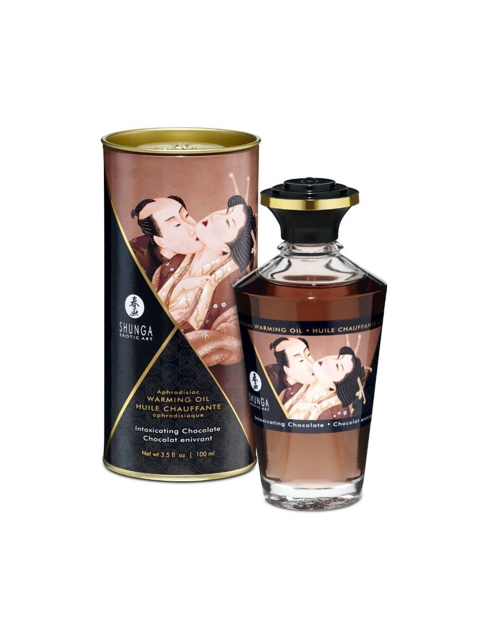 SHUNGA APHRODISIAQUE CHOCOLAT A L'HUILE CHAUFFANTE 100 ML - Huiles de massage - Shunga Oils