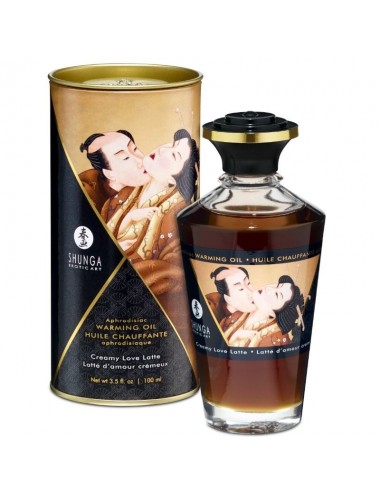 SHUNGA APHRODISIAQUE HUILE CHAUFFANTE CREAMY LOVE LATTE 100 ML - Aphrodisiaques - Shunga Oils