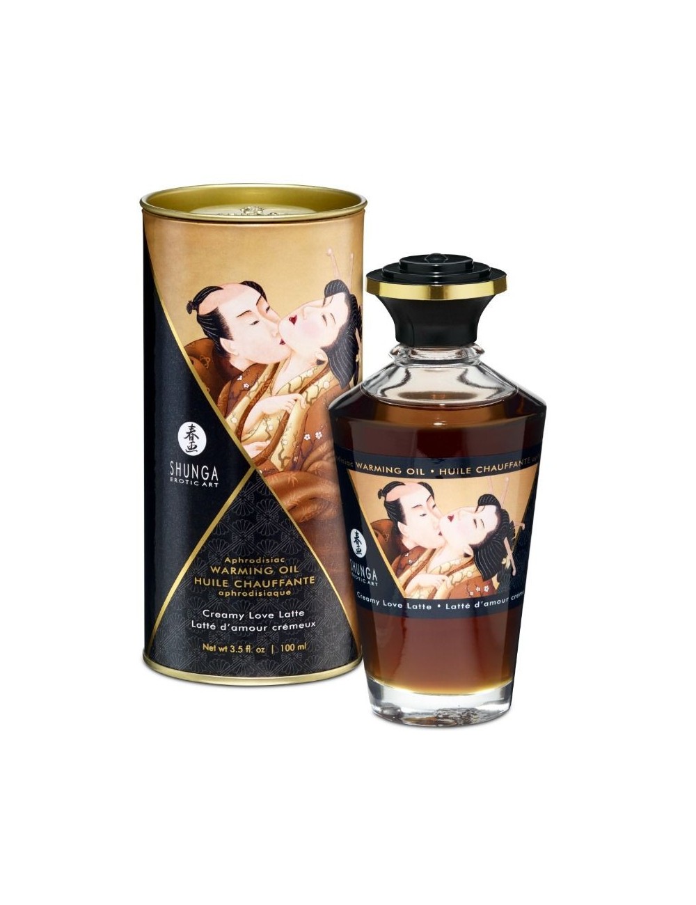 SHUNGA APHRODISIAQUE HUILE CHAUFFANTE CREAMY LOVE LATTE 100 ML - Aphrodisiaques - Shunga Oils