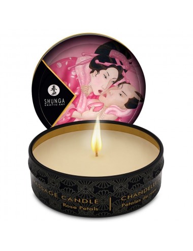 MINI CARESS Ã LA BOUGIE BOUGIE DE MASSAGE ROSE - Bougies de massage - Shunga Candles