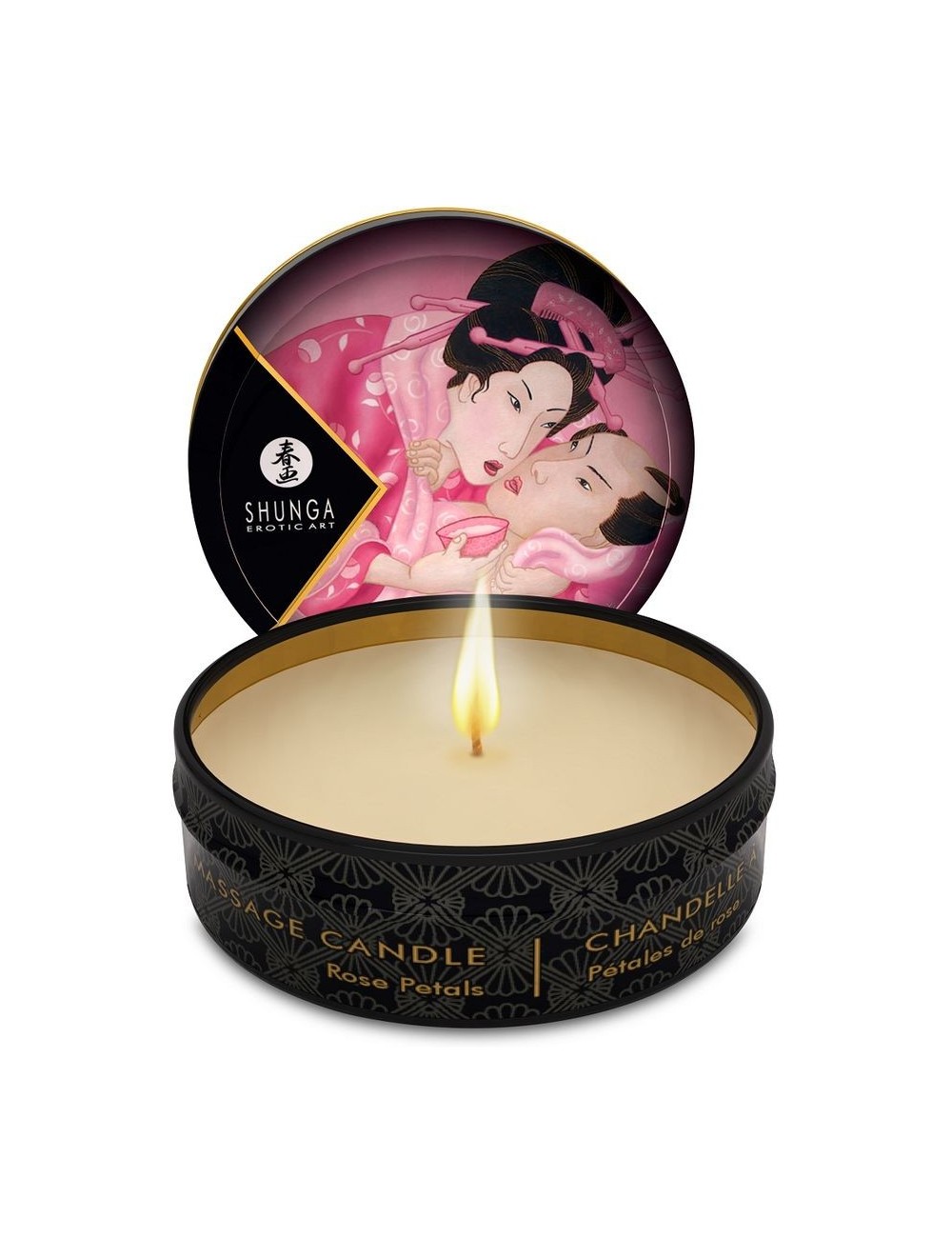 MINI CARESS Ã LA BOUGIE BOUGIE DE MASSAGE ROSE - Bougies de massage - Shunga Candles