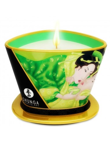 MINI CARESS À LA BOUGIE BOUGIE DE MASSAGE THÉ VERT EXOTIQUE - Bougies de massage - Shunga Candles