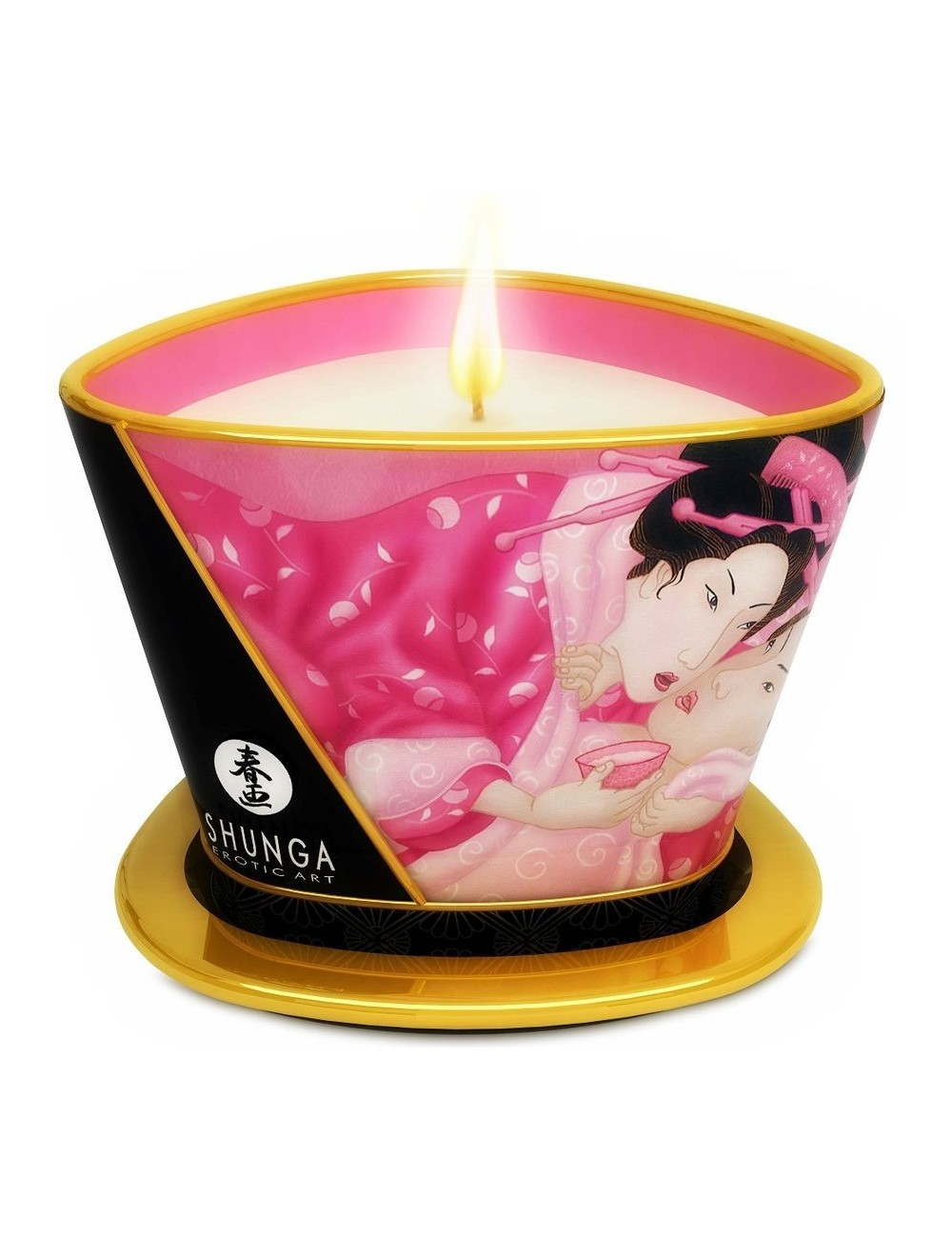 MINI CARESSE Ã LA BOUGIE BOUGIE DE MASSAGE ROSE APHRODISIE - Bougies de massage - Shunga Candles