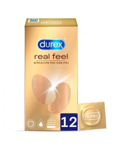 DUREX REAL FEEL 12 UNITES - Aphrodisiaques - Durex Condoms