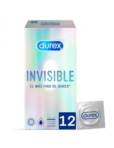 INVISIBLE EXTRA FINE DUREX 12 UNITES - Aphrodisiaques - Durex Condoms