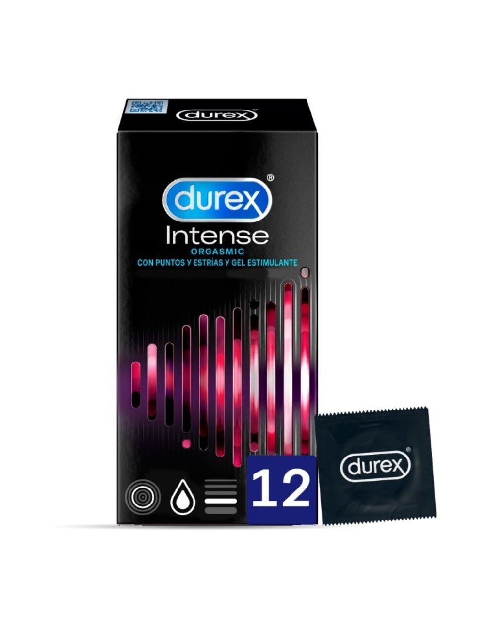 DUREX INTENSE ORGASMIC 12 PIECES - Plaisirs Intimes - Durex Condoms