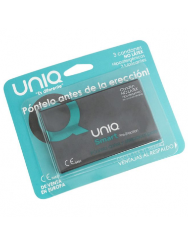 UNIQ SMART PRE-ERECTION FREE LATEX 3UDS - Plaisirs Intimes - Uniq