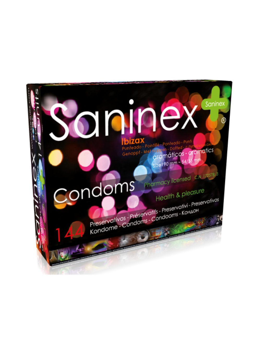 PRÀSERVATIFS SANINEX PRESERVATIFS IBIZAX 144 UNITES