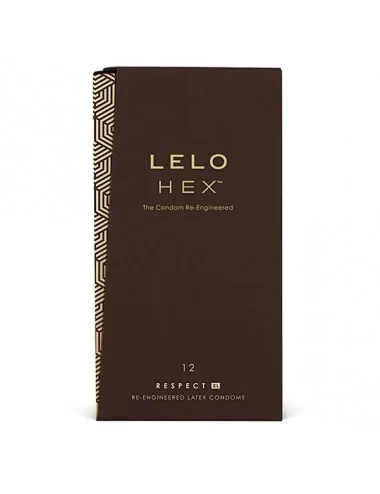 LELO HEX CONDOMS RESPECT XL 12 PACK - Plaisirs Intimes - Lelo