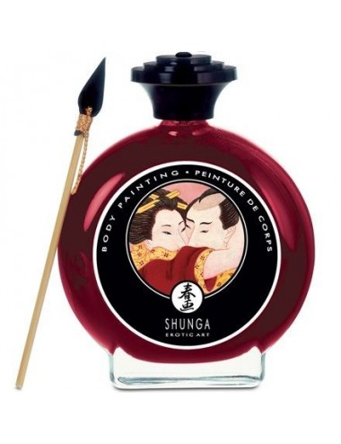 SHUNGA PEINTURE CORPS FRAISES ET CHAMPAGNE - Poudres de Corps - Shunga Massage Cream