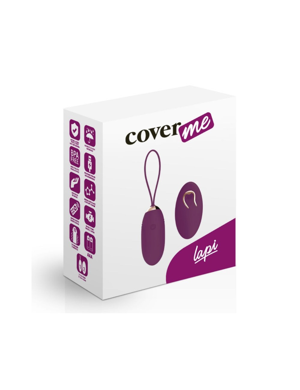 Sextoys - Masturbateurs & Stimulateurs - TELECOMMANDE COVERME LAPI PURPLE - Coverme