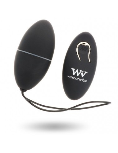 Sextoys - Masturbateurs & Stimulateurs - WOMANVIBE ALSAN EGG TELECOMMANDE NOIR SILICONE NOIR - Womanvibe