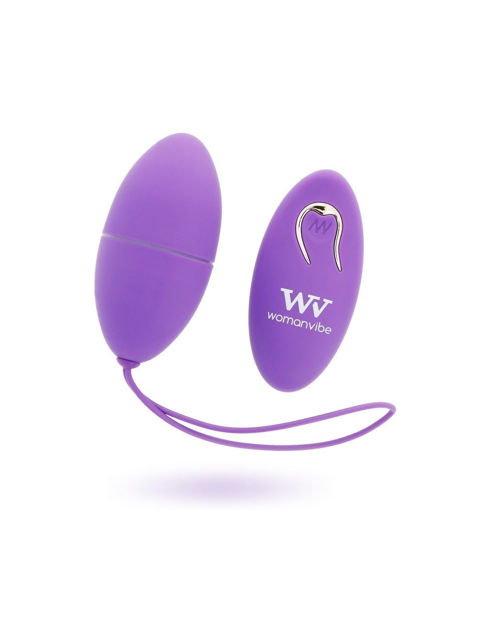 Sextoys - Masturbateurs & Stimulateurs - WOMANVIBE ALSAN EGG TELECOMMANDE NOIR SILICONE VIOLET - Womanvibe