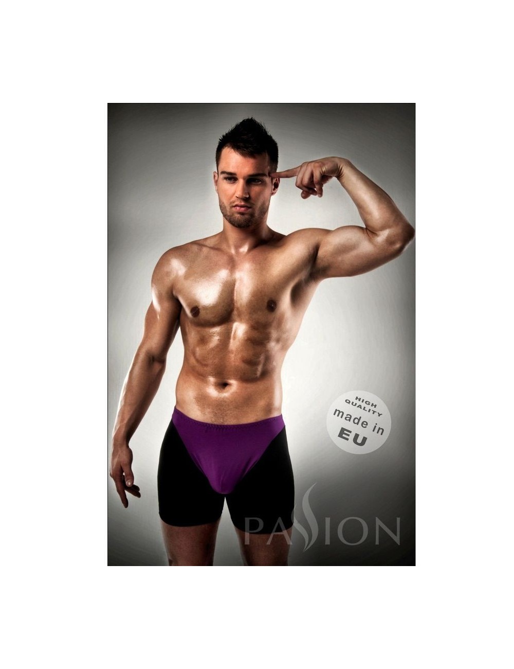 BOXER HOMME PASSION LINGER VIOLET / NOIR S / M