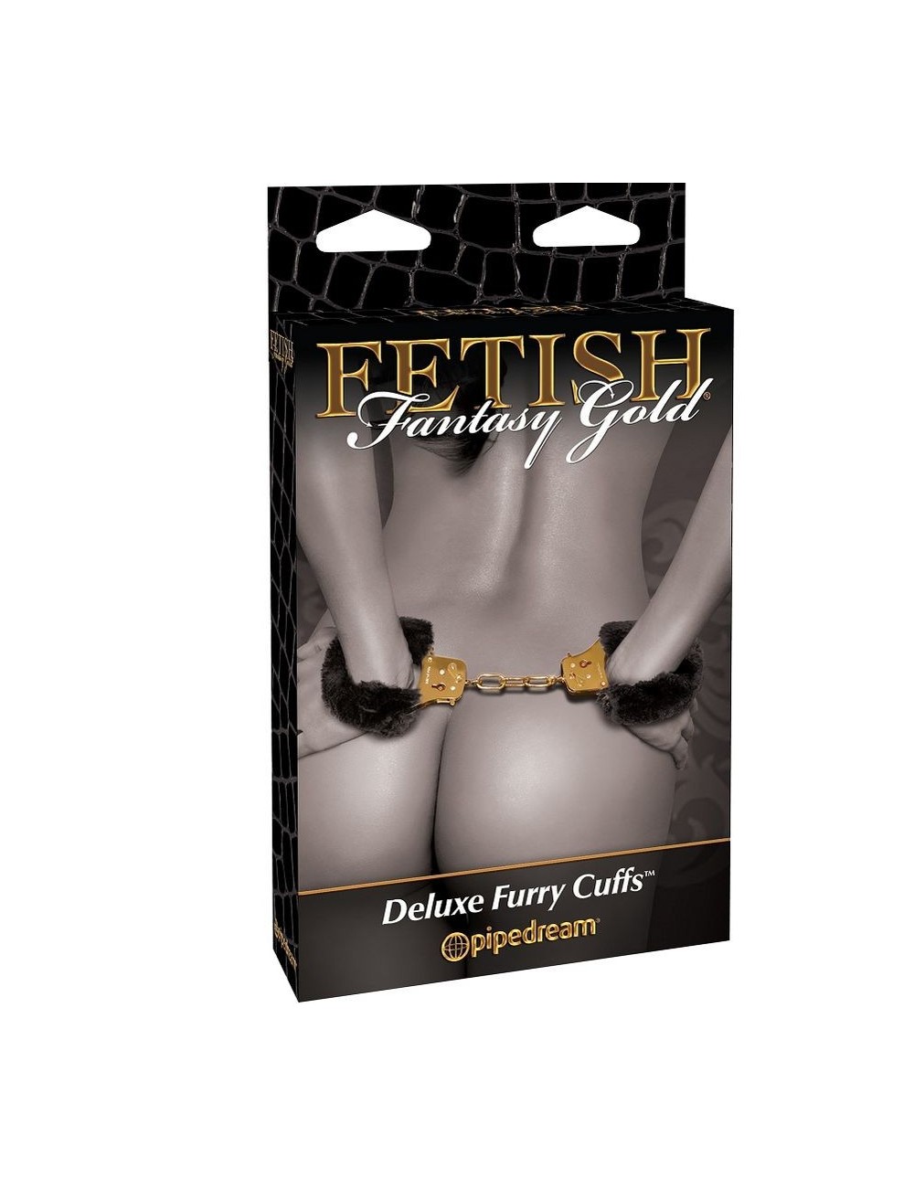 Lingerie - Fetish et cuir - MANCHETTES FETISH FANTASY GOLD DELUXE FURRY - Fetish Fantasy Gold