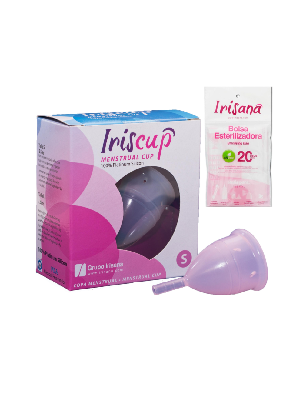 COUPE MENSTRUELLE IRISCUP PETITE ROSE - Hygiène - Iriscup