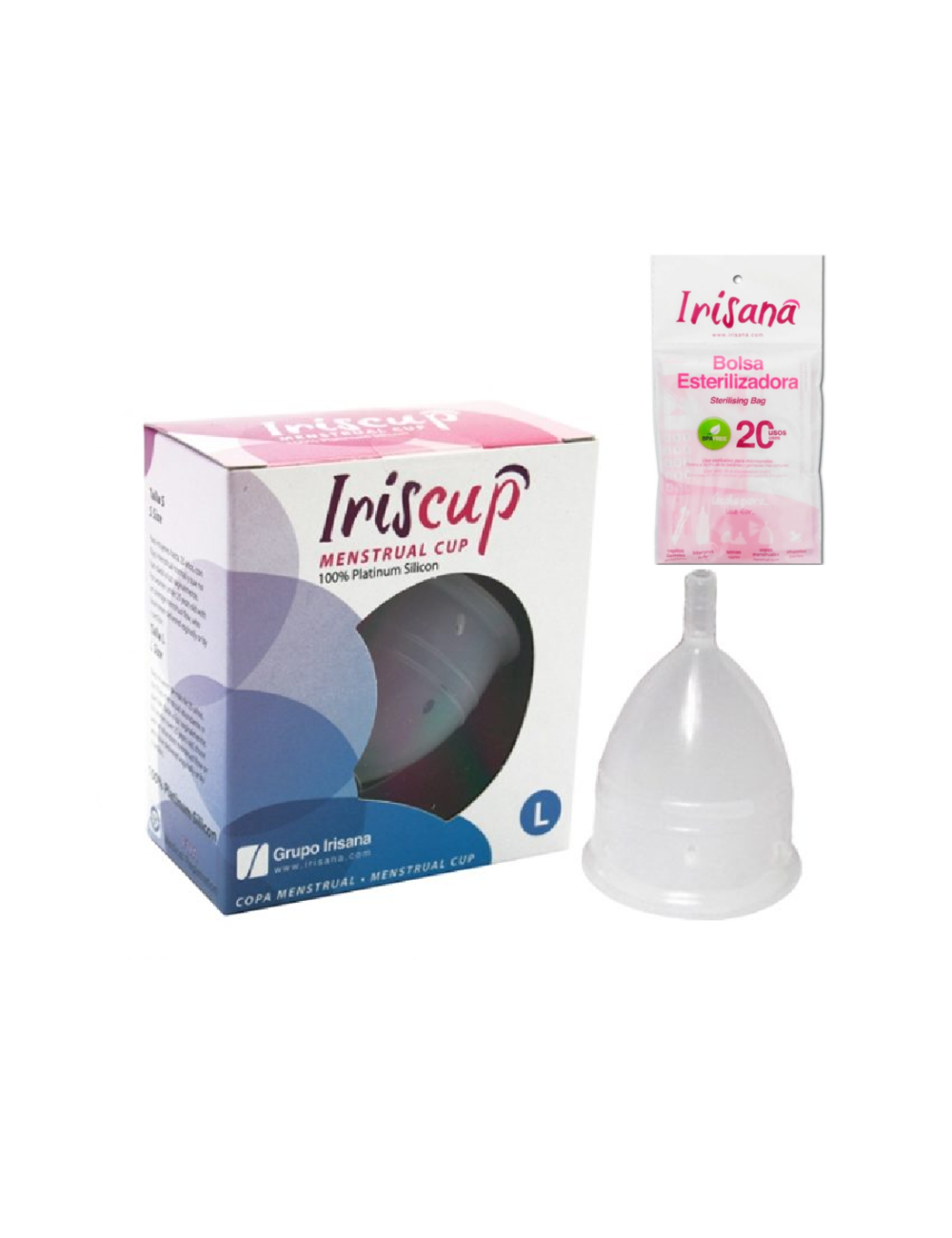 COUPE MENSTRUELLE IRISCUP GRAND ROSE - Hygiène - Iriscup