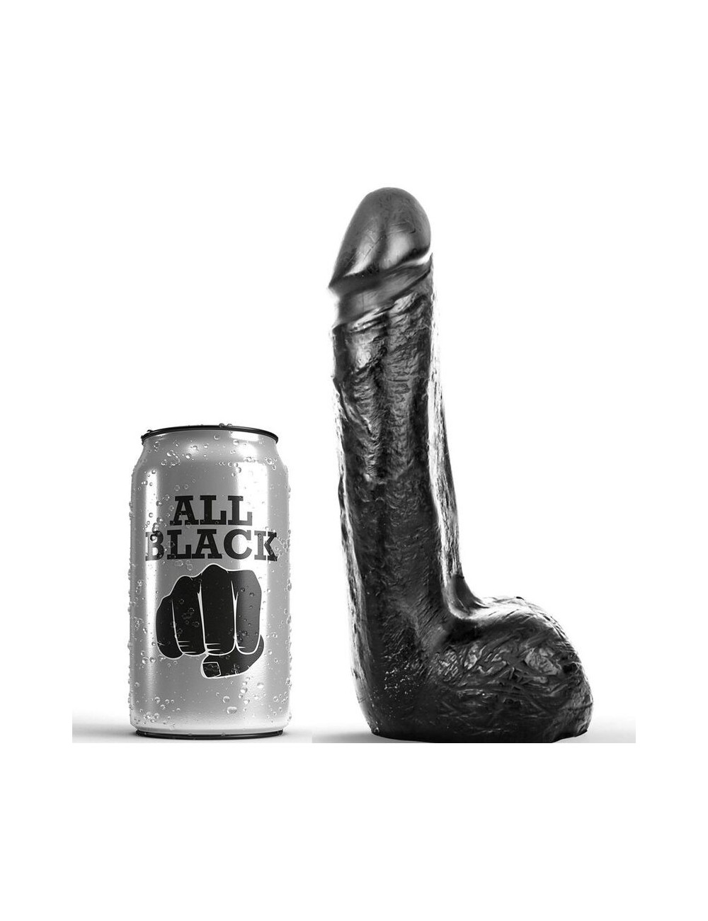 Sextoys - Godes & Plugs - GODE TOUT NOIR SMOTH 20 CM - All Black