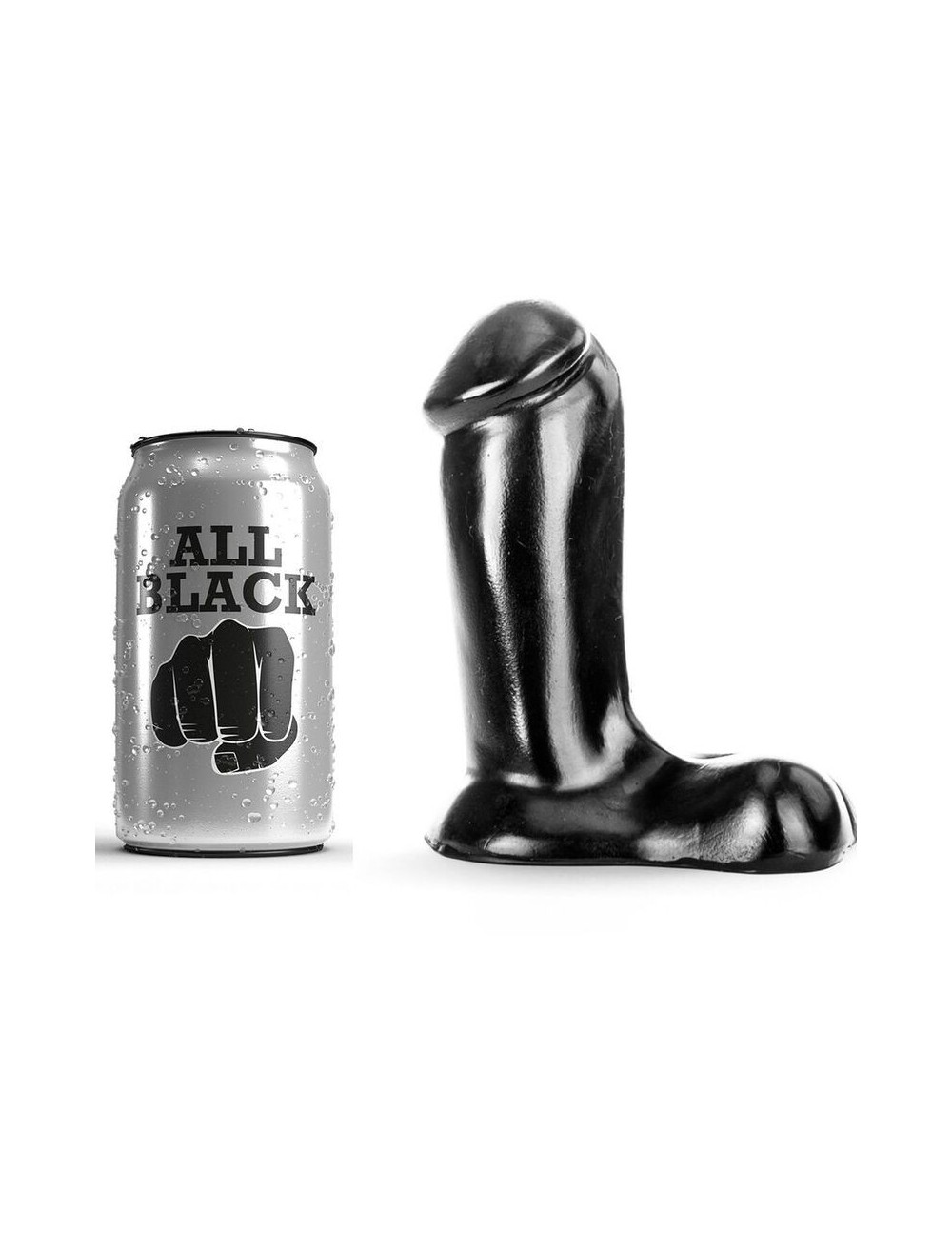 Sextoys - Godes & Plugs - GODE TOUT NOIR RÃALISTE 14 CM - All Black Sextoys - Godes & Plugs - GODE TOUT NOIR RÃALISTE 14 CM - All Black