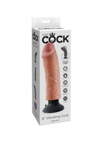 Sextoys - Vibromasseurs - KING COCK 20.32 CM CHAIR DE BITE VIBRANT - King Cock