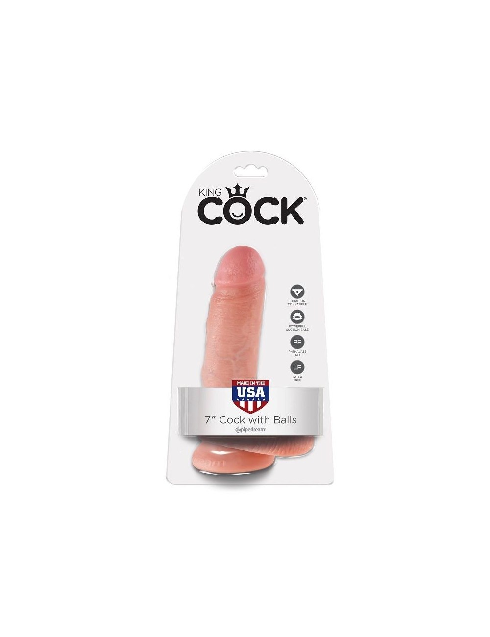 Sextoys - Godes & Plugs - KING COCK 7 COCK CHAIR AVEC BALLES 17.8 CM - King Cock