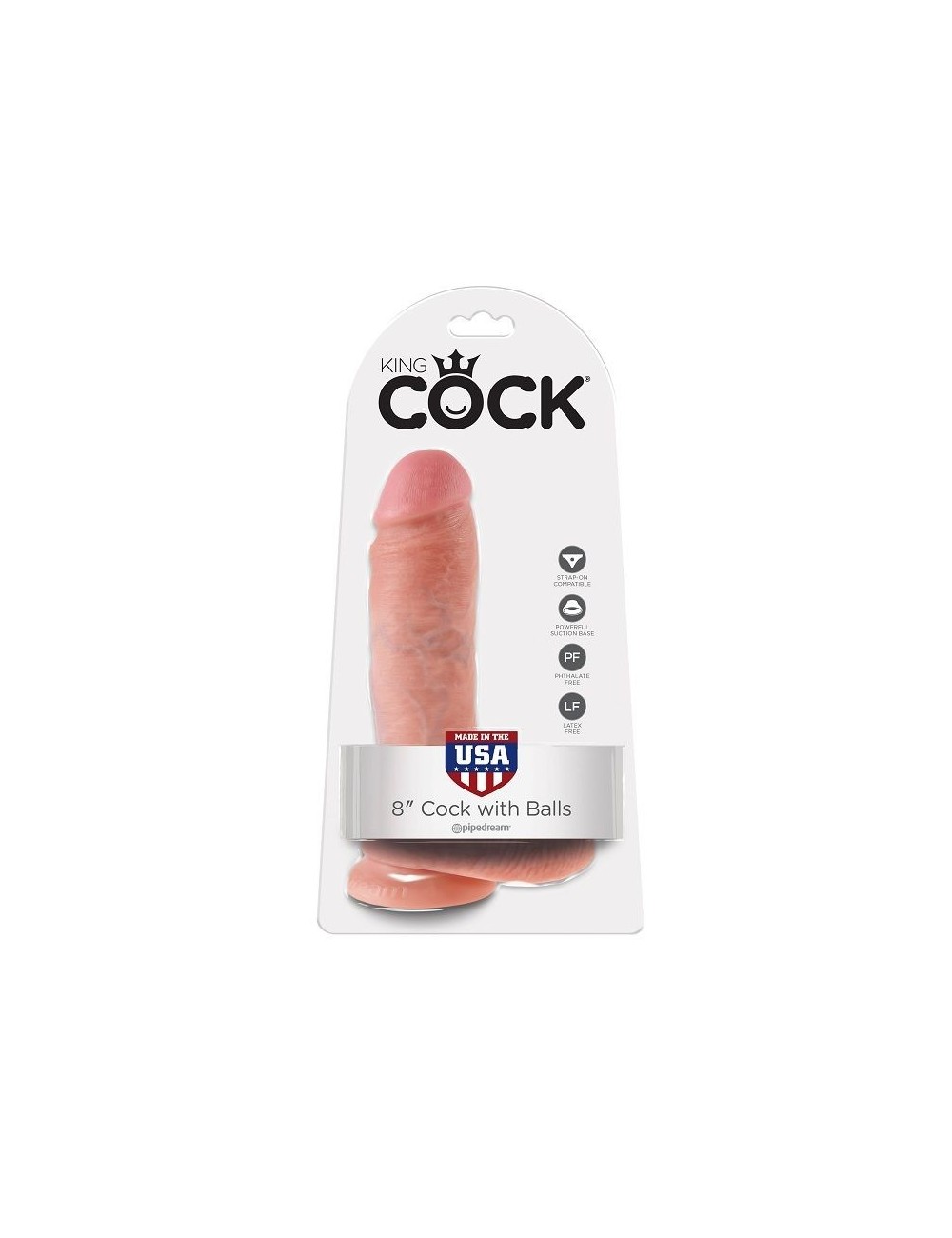 Sextoys - Godes & Plugs - KING COCK 8 COCK CHAIR AVEC BALLES 20.3 CM - King Cock