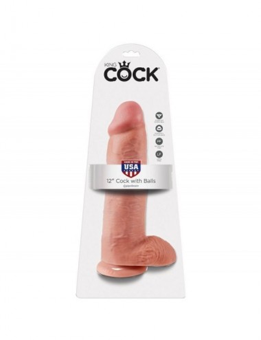 Sextoys - Godes & Plugs - KING COCK 12 COCK CHAIR AVEC BALLES 30.48 CM - King Cock