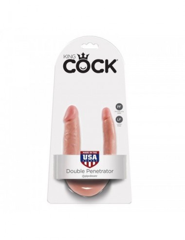 Sextoys - Double Dong - KING COCK PETITE CHAIR DOUBLE TROUBLE EN FORME DE U - King Cock